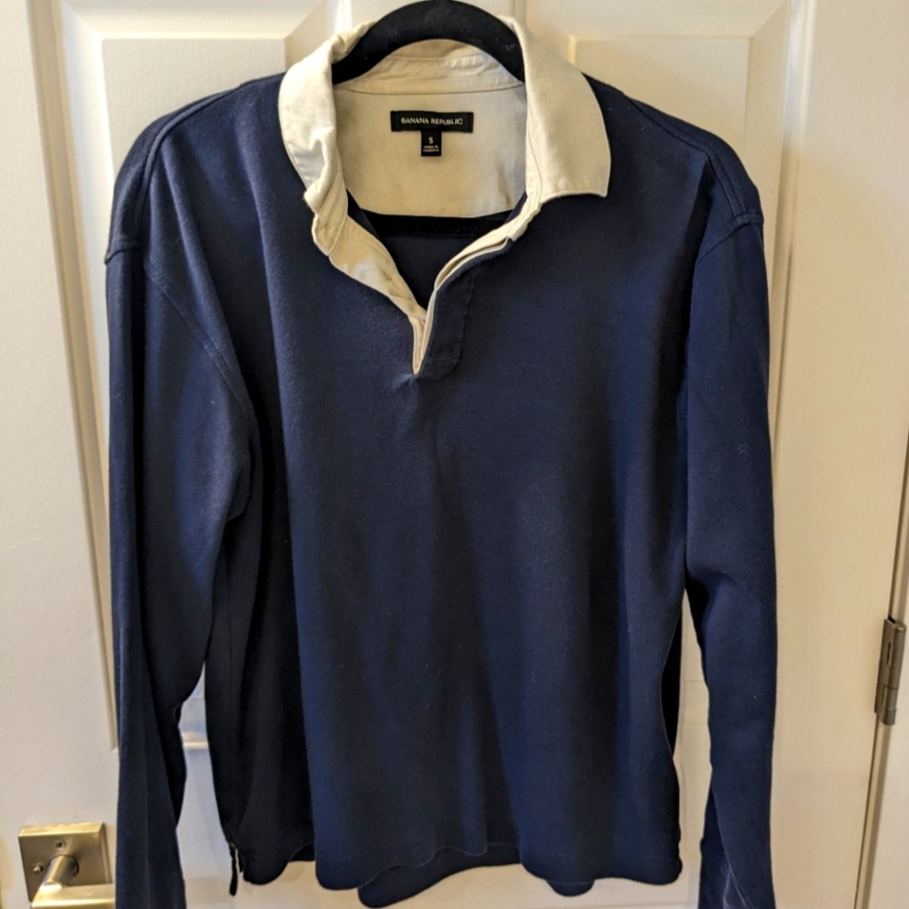 Banana Republic men's rugby polo small